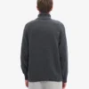 Jersey de cuello alto de lana merina - Gris lava