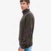 Jersey de cuello alto de lana merina - Marrón café