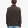 Jersey de cuello alto de lana merina - Marrón café