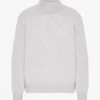 Jersey de cuello alto de lana merina - Mezcla de nieve