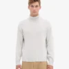 Jersey de cuello alto de lana merina - Mezcla de nieve
