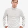 Jersey de cuello alto de lana merina - Mezcla de nieve