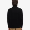 Jersey de cuello alto de lana merina - Negro intenso