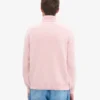 Jersey de cuello alto de lana merina - Rosa descolorido