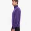 Jersey de cuello alto de lana merina - Ultravioleta