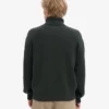 Jersey de cuello alto de lana merina - Verde cazador