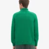 Jersey de cuello alto de lana merina - Verde Kelly