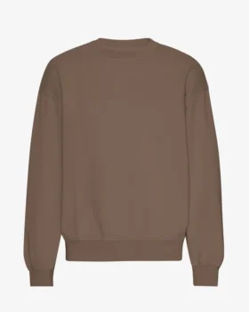 Jersey de cuello alto orgánico oversize - Marrón cedro