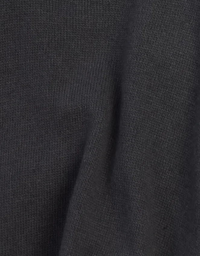Jersey de cuello redondo de lana merina ligera - Gris lava