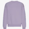 Jersey de cuello redondo oversize de algodón orgánico - Jade púrpura