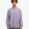 Jersey de cuello redondo oversize de algodón orgánico - Jade púrpura