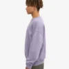 Jersey de cuello redondo oversize de algodón orgánico - Jade púrpura