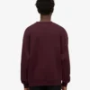 Jersey de cuello redondo oversize de algodón orgánico - Rojo sangre