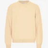 Jersey de cuello redondo oversize de lana merina - Amarillo suave