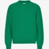 Jersey de cuello redondo oversize de lana merina - Verde Kelly