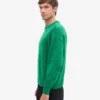 Jersey de cuello redondo oversize de lana merina - Verde Kelly