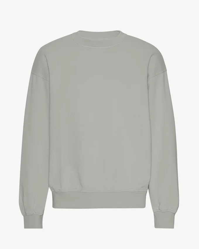 Jersey de cuello redondo oversize orgánico - Azul acero