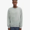 Jersey de cuello redondo oversize orgánico - Azul acero