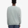 Jersey de cuello redondo oversize orgánico - Azul acero