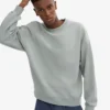 Jersey de cuello redondo oversize orgánico - Azul acero