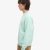 Jersey de cuello redondo oversize orgánico - Azul aguamarina claro