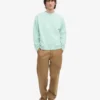 Jersey de cuello redondo oversize orgánico - Azul aguamarina claro
