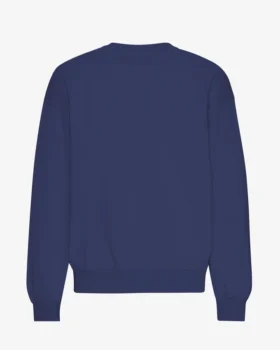 Jersey de cuello redondo oversize orgánico - Azul marino
