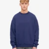 Jersey de cuello redondo oversize orgánico - Azul marino