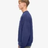 Jersey de cuello redondo oversize orgánico - Azul marino