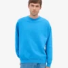Jersey de cuello redondo oversize orgánico - Azul Pacífico