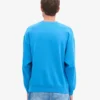 Jersey de cuello redondo oversize orgánico - Azul Pacífico