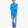Jersey de cuello redondo oversize orgánico - Azul Pacífico