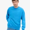 Jersey de cuello redondo oversize orgánico - Azul Pacífico