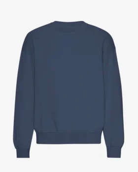 Jersey de cuello redondo oversize orgánico - Azul petróleo