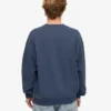 Jersey de cuello redondo oversize orgánico - Azul petróleo
