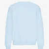 Jersey de cuello redondo oversize orgánico - Azul polar