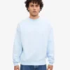 Jersey de cuello redondo oversize orgánico - Azul polar