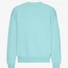Jersey de cuello redondo oversize orgánico - Azul verdoso