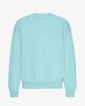 Jersey de cuello redondo oversize orgánico - Azul verdoso