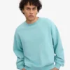 Jersey de cuello redondo oversize orgánico - Azul verdoso