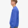 Jersey de cuello redondo oversize orgánico - Azul zafiro