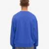 Jersey de cuello redondo oversize orgánico - Azul zafiro