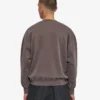 Jersey de cuello redondo oversize orgánico - Barro descolorido