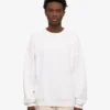 Jersey de cuello redondo oversize orgánico - Blanco óptico