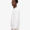 Jersey de cuello redondo oversize orgánico - Blanco óptico