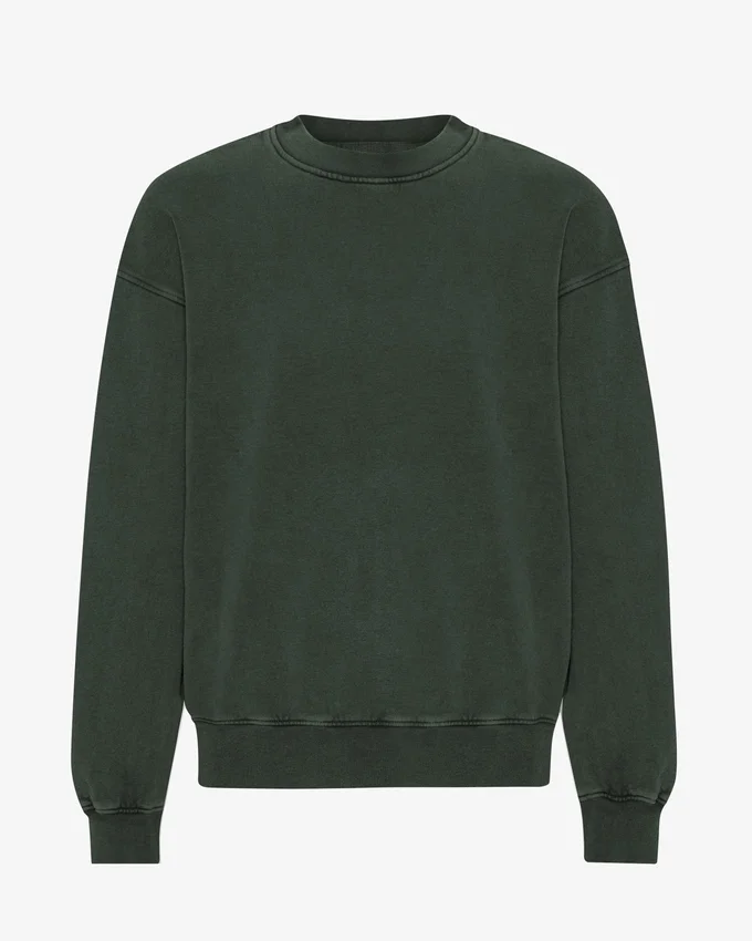 Jersey de cuello redondo oversize orgánico - Bosque de medianoche