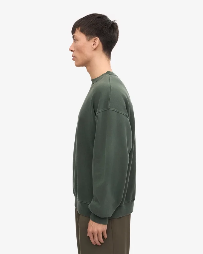 Jersey de cuello redondo oversize orgánico - Bosque de medianoche