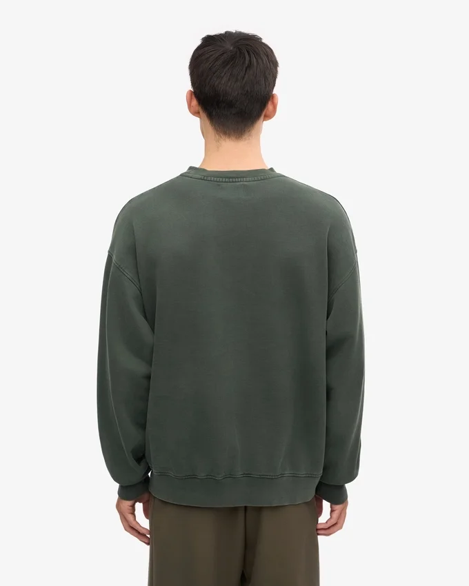 Jersey de cuello redondo oversize orgánico - Bosque de medianoche