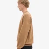 Jersey de cuello redondo oversize orgánico - Camello del Sáhara