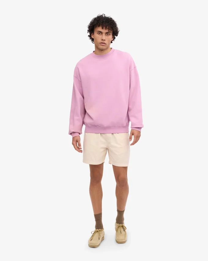 Jersey de cuello redondo oversize orgánico - Flor de cerezo